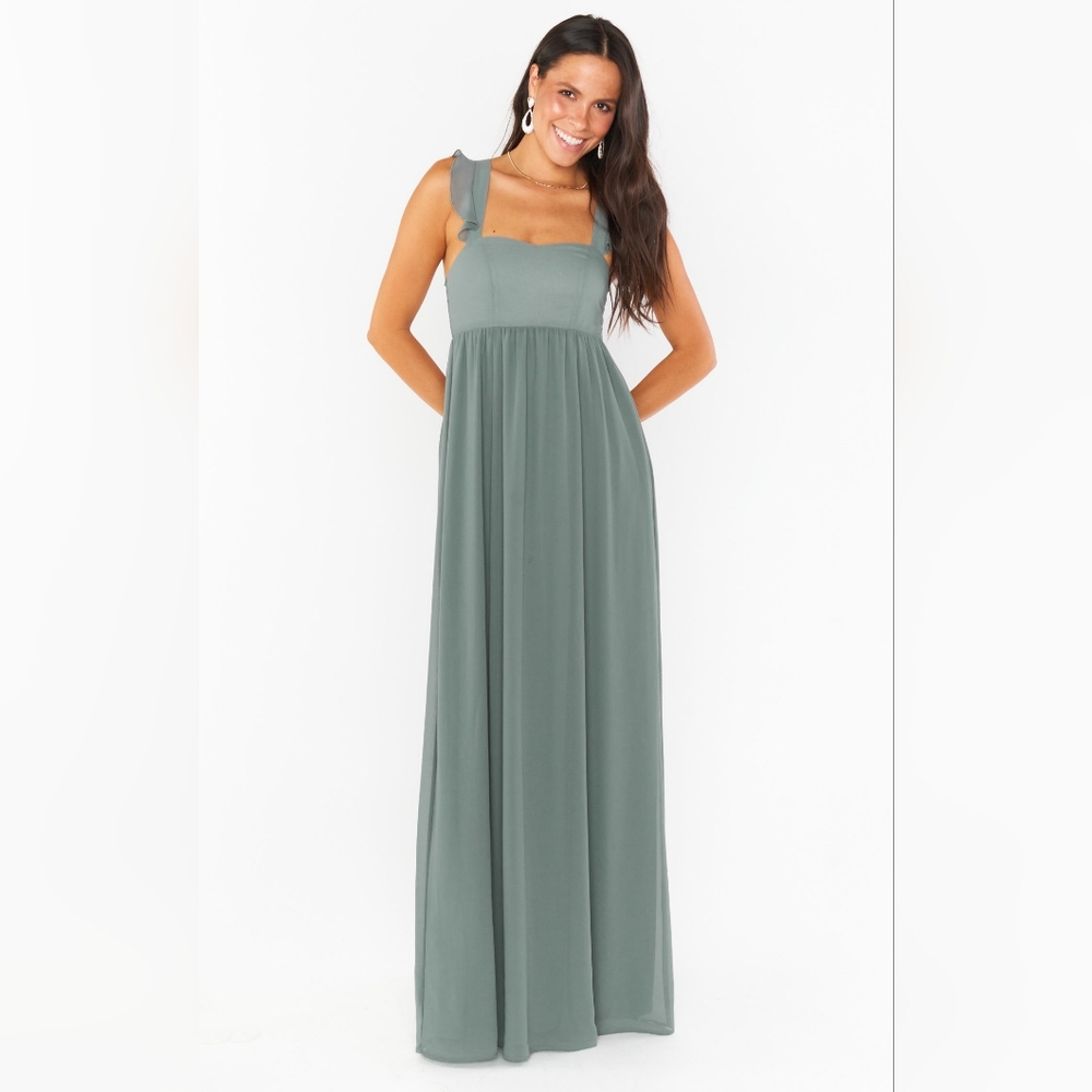 Show Me Your Mumu June Sage Green Maxi Dress
